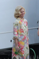 January Jones steps out in her Nightgown