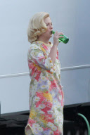 January Jones steps out in her Nightgown