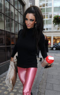 Jodie Marsh bei der Ankunft vor den Radio 1 Studios in London