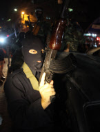 Gilad Schalit to be freed in prisoner swap deal, Jebaliya refugee camp, Gaza Strip - 11 Oct 2011