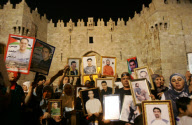 Gilad Schalit to be freed in prisoner swap deal, Damascus Gate, Jerusalem, Israel - 11 Oct 2011