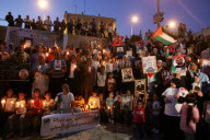Gilad Schalit to be freed in prisoner swap deal, Damascus Gate, Jerusalem, Israel - 11 Oct 2011