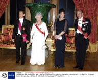 President Nicolas Sarkozy and wife Carla Bruni Sarkozy State Banquet at Windsor Castle, Britain - 26 Mar 2008