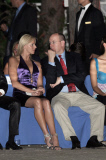 CHARLENE WITTSTOCK ET LE PRINCE ALBERT II A LA SOIREE AMBER FASHION A MONACO