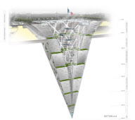 Architects design 65-storey upside down 'earth scraper' pyramid, Mexico - 12 Oct 2011