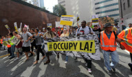 U.S.-LOS ANGELES-ECONOMIC-PROTEST