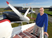 Die zum Luxushotel umgebaute Regierungsmaschine der DDR vom Typ Iljuschin 18 auf dem Flughafen in Teuge