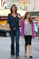 *EXCLUSIVE*  Cindy Crawford and Kaia get Footloose