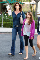 *EXCLUSIVE*  Cindy Crawford and Kaia get Footloose