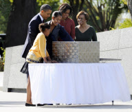 President Barack Obama attends the Martin Luther King, Jr Memorial Dedication, National Mall ,Washington D.C., America - 16 Oct 2011