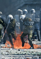Riots against the Memorandum Vote and the austerity measures