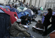 UK-LONDON-ECONOMY-PROTEST-OCCUPY LONDON STOCK EXCHANGE