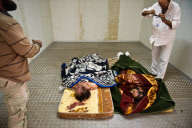 LIBYA-MISRATA-GADDAFI-BODY
