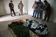 LIBYA-MISRATA-GADDAFI-BODY