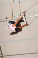 Padma Lakshmi And Friends Go For a Trapeze Lesson

