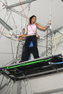Padma Lakshmi And Friends Go For a Trapeze Lesson

