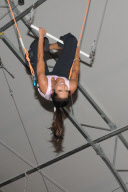 Padma Lakshmi And Friends Go For a Trapeze Lesson
