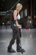 European launch of 'Ekso' bionic exoskeleton, London, Britain - 21 Oct 2011