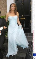Elizabeth Hurley and her husband Arun Nayar leave their home to attend Elton John's 10th Annual White Tie and Tiara Ball, London, Britain - 26 Jun 2008