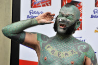 Erik 'The Lizardman' Sprague launching 'Ripley's Believe It or Not!' annual, 'Strikingly True' London, Britain - 27 Oct 2011