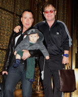 Elton John and David Furnish out and about in New York, America - 27 Oct 2011