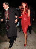 Petra Ecclestone dressed as Jessica Rabbit with hubby James Stunt
