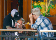 Pink and Carey Hart Stop for Beer While Out with Willow
