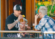 Pink and Carey Hart Stop for Beer While Out with Willow