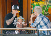 Pink and Carey Hart Stop for Beer While Out with Willow