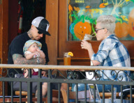 Pink and Carey Hart Stop for Beer While Out with Willow