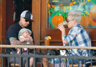 Pink and Carey Hart Stop for Beer While Out with Willow