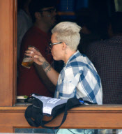 Pink and Carey Hart Stop for Beer While Out with Willow