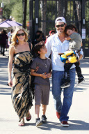 *EXCLUSIVE* LeAnn and Eddie do Boo at The Zoo with the boys