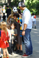 *EXCLUSIVE* LeAnn and Eddie do Boo at The Zoo with the boys