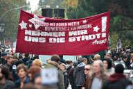 Aufmarsch der Wasserwerfer: Gentrifizierungsgegner demonstrieren in Hamburg