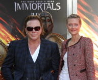 Mickey Rourke Hand and Footprint Ceremony, Los Angeles, America - 31 Oct 2011