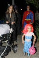 Jessica Alba and Cash Warren are Super Parents on Halloween