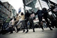 Occupy London's Zombie March
