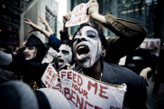 Occupy London's Zombie March
