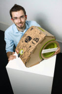Vax ev cardboard vacuum cleaner, Britain - 13 Oct 2011