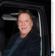 Mickey Rourke and Joe Calzaghe at the C restaurant, London, Britain - 9 Feb 2011