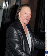 Mickey Rourke and David Haye leaving the C restaurant, London, Britain - 19 May 2011