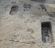 Skeletal remains of a Roman-era couple reveal the pair has been holding hands for 1500 years, Italy  - 02 Nov 2011
