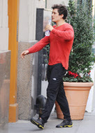 Actor Orlando Bloom return home after his workout