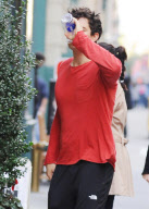 Actor Orlando Bloom return home after his workout