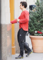 Actor Orlando Bloom return home after his workout