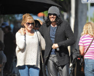 Russell Brand and His Mom Go Shopping on Larchmont