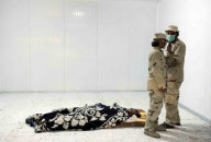 The body of former Libyan dictator Colonel Gaddafi