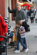 *EXCLUSIVE* Sharon Stone takes her boys for Pinkberry