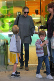 *EXCLUSIVE* Sharon Stone takes her boys for Pinkberry